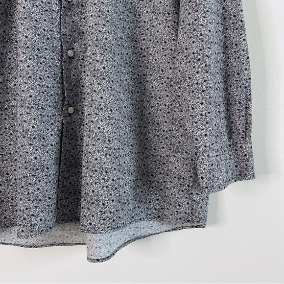 Ben Sherman Black Floral Button Up Dress Shirt - Picture 5 of 11